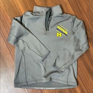 Michigan Wolverines 1/4 zip, size 6/7